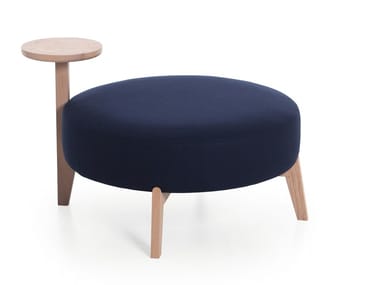 ISOLA 65T/90T - Round fabric pouf by Very Wood