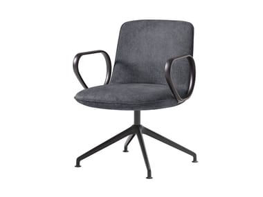 KORI - Swivel fabric office chair with armrests by Inclass
