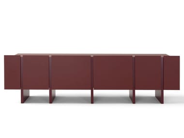 SISTEMA PARERE 2 - Sideboard with doors by Amura
