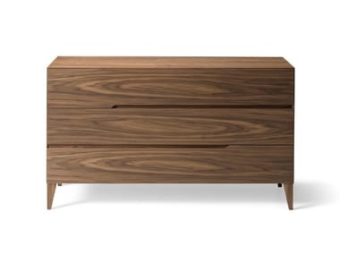 LEONARDO L323N - Walnut chest of drawers by Arte Brotto