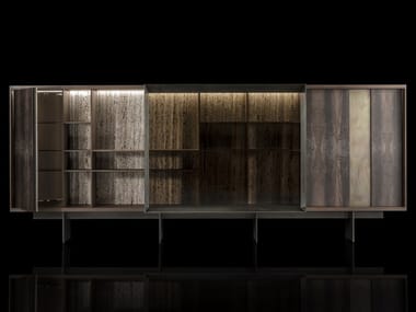 LOOM PROGRAM DOORS - Solid wood storage wall by Henge