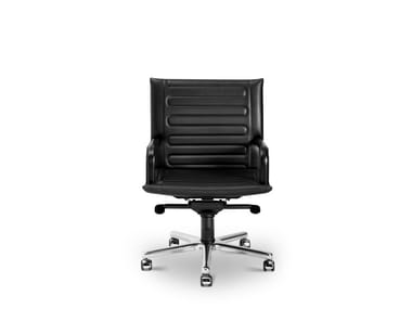 LOOP - Swivel executive chair with 5-spoke base with armrests by I 4 Mariani