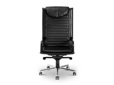 LOOP - Swivel high-back executive chair with 5-spoke base by I 4 Mariani