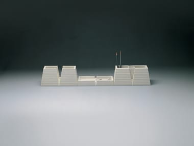 MASTABA - Technopolymer desk set by Danese Milano