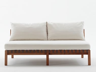 NETWORK 123 - 2 seater teak garden sofa by RODA