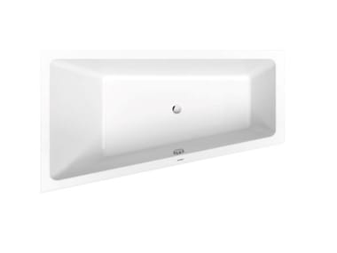 NO.1 - Asymmetric built-in ceramic bathtub by Duravit