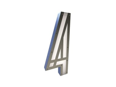 NUMBER 4 - Fluorescent Light letter by Delightfull