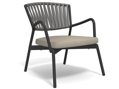 PIPER 127 - Upholstered easy chair with armrests by RODA