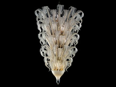 PIUME - Venetian crystal pendant lamp by Barovier&Toso