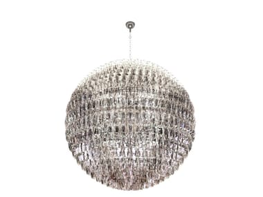 POLIEDRI SFERA - Blown glass chandelier by Venini