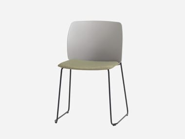 ARYN MAX - Sled base stackable chair by Inclass