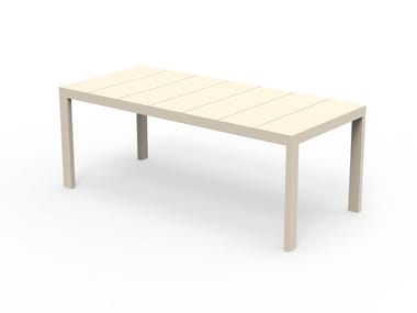 POSIDONIA - Rectangular aluminium garden table by Vondom