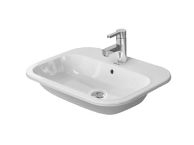 HAPPY D.2 - Inset ceramic washbasin by Duravit