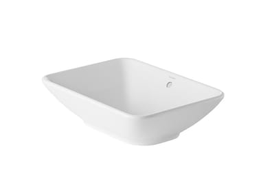 BACINO - Countertop rectangular ceramic washbasin by Duravit