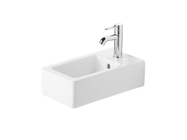 VERO - Rectangular ceramic handrinse basin by Duravit