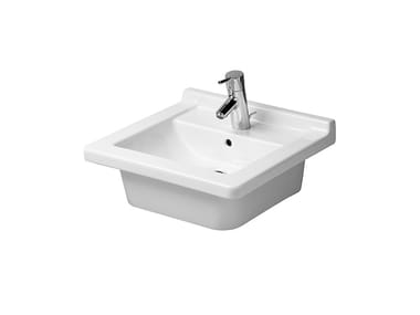 STARCK 3 - Inset grinded ceramic washbasin by Duravit