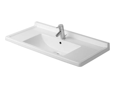 STARCK 3 - Rectangular ceramic washbasin by Duravit