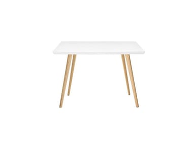 GHER - Square wooden table by Arper
