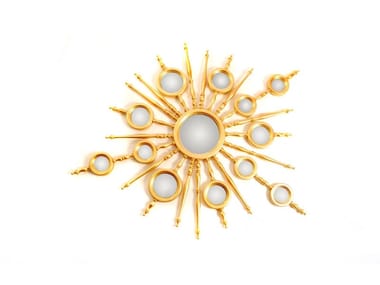 APOLLO - Wall-mounted framed mahogany mirror by Boca do Lobo