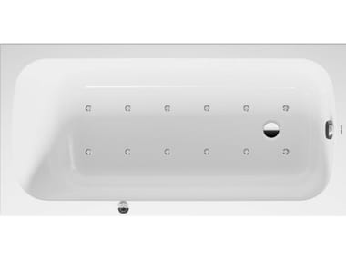 QATEGO - Rectangular hydromassage built-in bathtub by Duravit