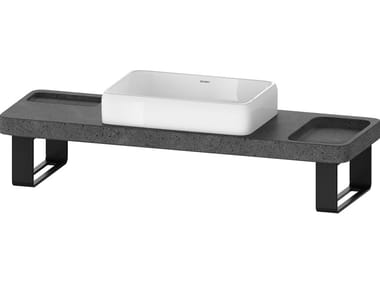 QATEGO - Lava stone washbasin countertop / washbasin by Duravit