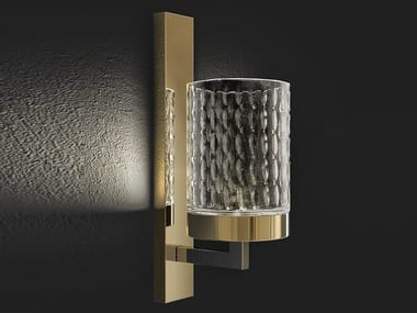 QUARZO 725 - LED crystal wall lamp with metal frame by Italamp