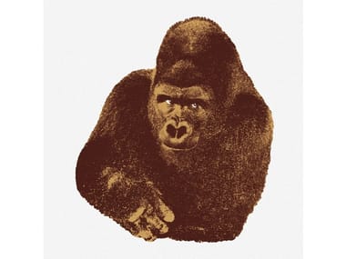 QUINDICI, IL GORILLA - Dropjet paper Silkscreen by Danese Milano