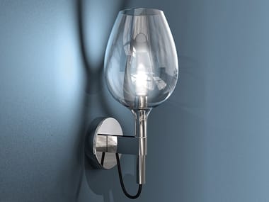 ROS? 3050/AP1 - LED blown glass wall lamp by Italamp
