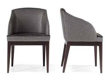 SEGRETI L28N - Upholstered fabric chair with armrests by Arte Brotto