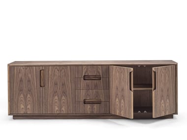 SOSPIRO - Solid wood sideboard with doors and drawers by Riva 1920