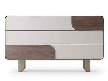 SOUL - Wooden chest of drawers by Turri