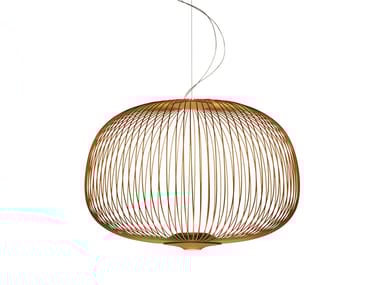 SPOKES 3 - LED epoxy paint steel pendant lamp by Foscarini