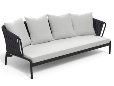 SPOOL 203 - 3 seater powder coated steel garden sofa by RODA