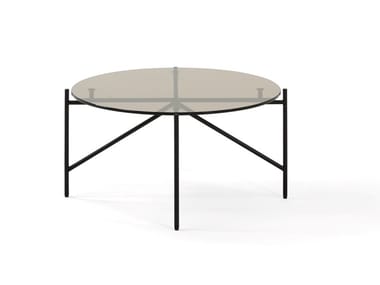 TINKER - Round glass coffee table for living room by Prostoria