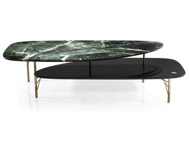 TRAPEZE - Low marble coffee table by Visionnaire