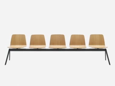 VARYA WOOD - Freestanding oak beam seating by Inclass