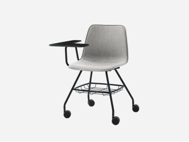 VARYA TAPIZ - Fabric training chair with writing tablet by Inclass