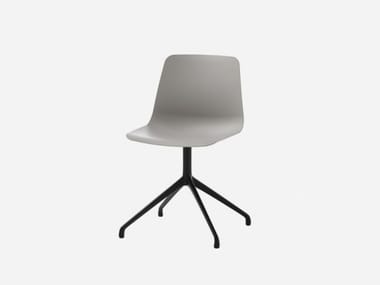 VARYA - Swivel trestle-based polypropylene office chair by Inclass