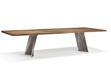 VERO - VELA - Rectangular solid wood table by Arte Brotto