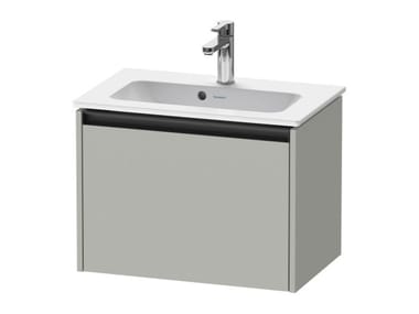 KETHO.2 - Single wooden vanity unit with integrated washbasin by Duravit
