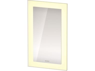 WHITE TULIP APP - Wall-mounted bathroom mirror with integrated lighting by Duravit