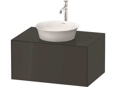 WHITE TULIP WT4975 / WT4976 - Single wall-mounted wooden vanity unit with drawers by Duravit