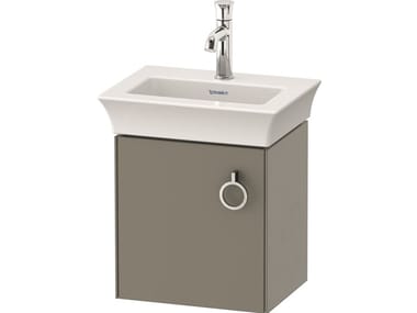 WHITE TULIP WT4250 - Single wall-mounted wooden vanity unit with doors by Duravit