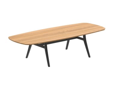ZIDIZ - Rectangular teak garden table by Royal Botania